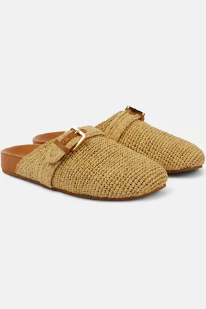 Robert Clergerie Quinta raffia mules