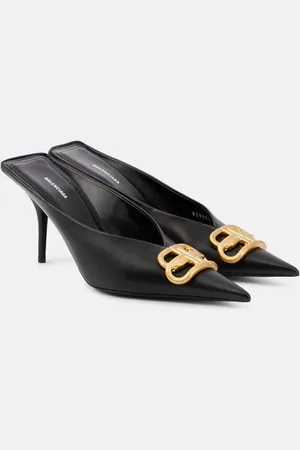 Balenciaga Square Knife BB 80 leather pumps