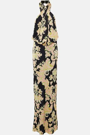 Etro Halterneck printed maxi dress