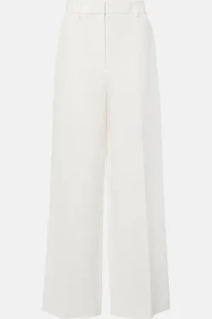 Khaite Bacall mid-rise wide-leg pants