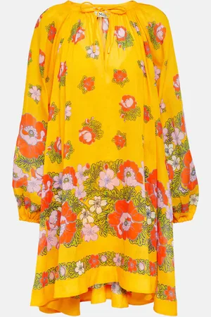 ALÉMAIS AlÃ©mais Balloon-sleeve floral minidress
