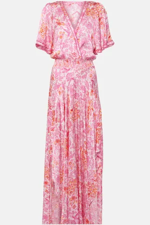 POUPETTE ST BARTH Mabelle floral satin maxi dress