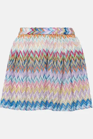Missoni Zig Zag metallic knit shorts