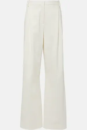 TOVE Liza high-rise cotton wide-leg pants