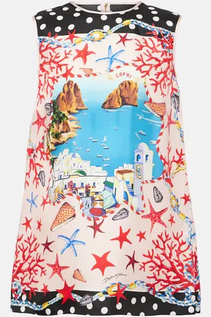 Dolce & Gabbana Capri printed silk top