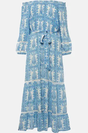 Melissa Odabash Eclipse printed off-shoulder midi dress