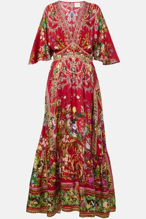 Camilla Printed silk maxi dress