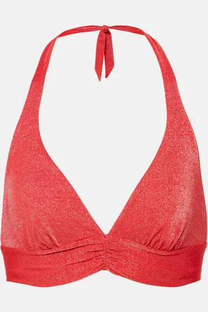 Max Mara Halterneck LurexÂ® bikini top