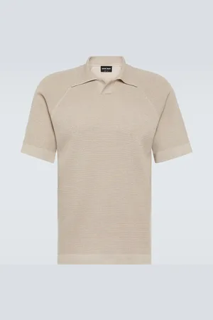 Giorgio Armani Cotton and cashmere polo shirt