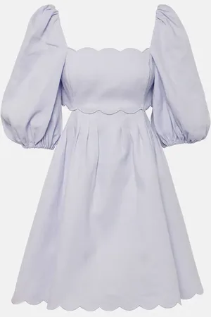 ZIMMERMANN Halliday scalloped linen minidress