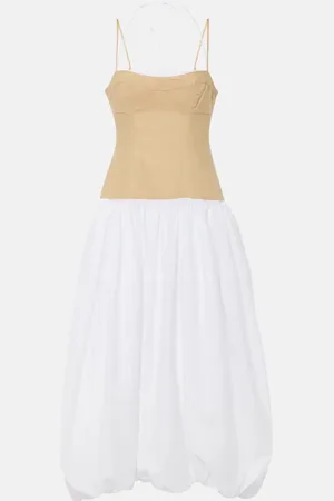 Simkhai Pfeiffer cotton and linen-blend midi dress