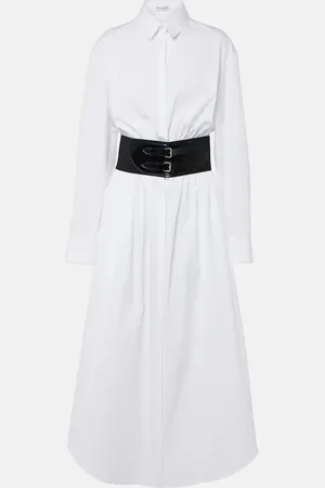 Alaïa AlaÃ¯a Cotton poplin shirt dress