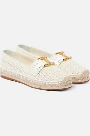 Chloé ChloÃ© Marcie leather-trimmed crochet espadrilles