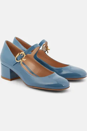 Gianvito Rossi Mary Ribbon patent leather Mary Jane pumps
