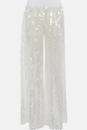 Norma Kamali Sequined wide-leg pants