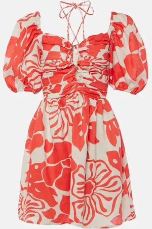 FAITHFULL THE BRAND Odelia floral linen minidress