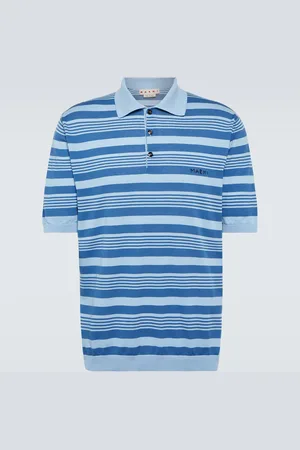Marni Striped cotton polo shirt