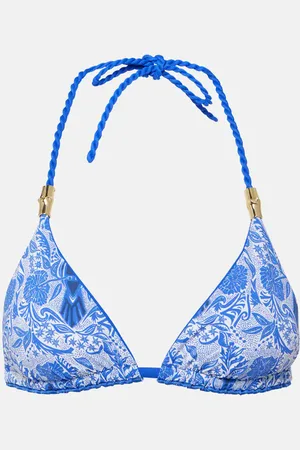 Heidi Klein Lake Como printed bikini top