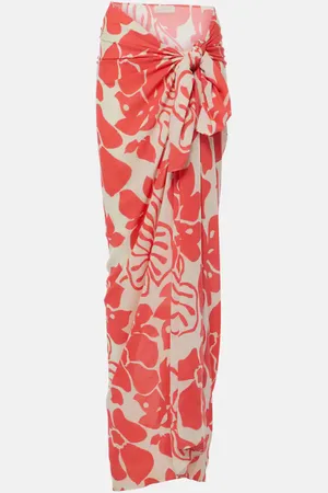 FAITHFULL THE BRAND Abaya floral beach over-up