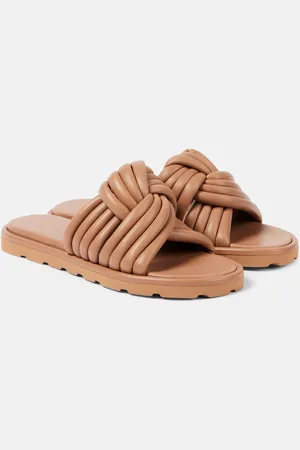 Gianvito Rossi Ottavia leather slides