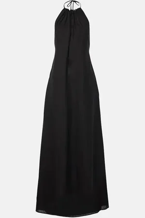 NILI LOTAN Lelia halterneck linen maxi dress