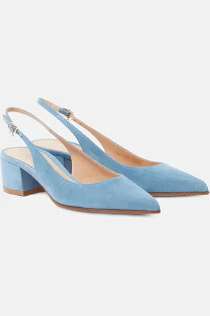 Gianvito Rossi Piper 45 suede slingback pumps