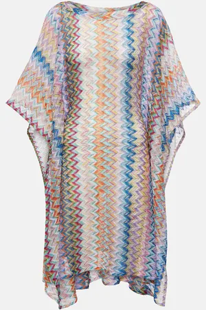 Missoni Metallic knit beach cover-up