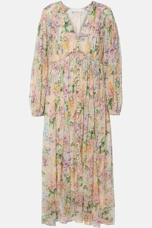 ZIMMERMANN Halliday gathered floral maxi dress
