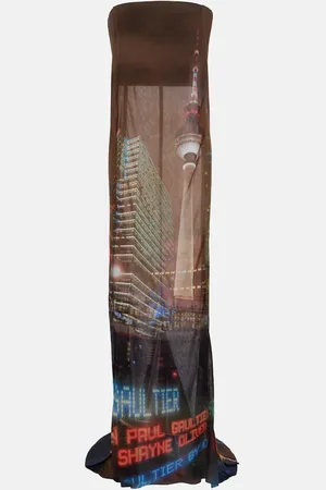 Jean Paul Gaultier X Shayne Oliver printed tulle gown