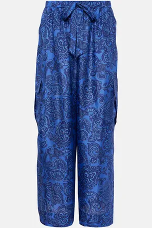 ZIMMERMANN Ottie paisley silk habotai wide-leg pants