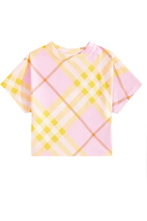 Burberry Burberry Check cotton jersey T-shirt