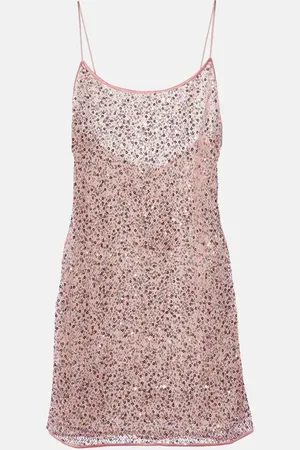 Oseree OsÃ©ree Netquins slip dress