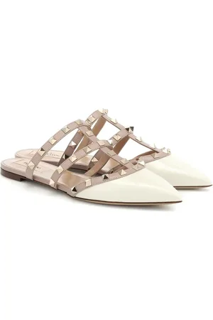 VALENTINO GARAVANI Rockstud patent leather slippers
