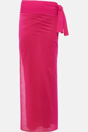 ERES Peplum cotton beach cover-up