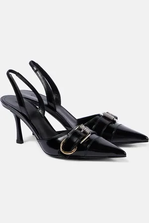Givenchy Voyou brushed leather slingback pumps