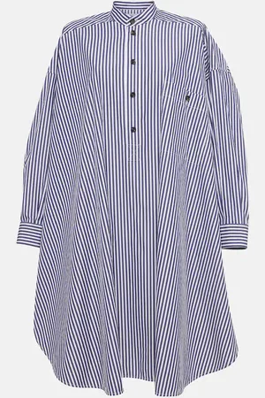 Bottega Veneta Striped cotton poplin shirt dress