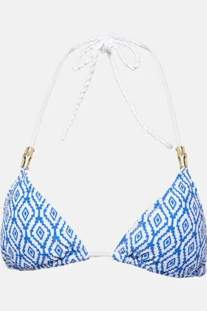 Heidi Klein Sardinia printed bikini top