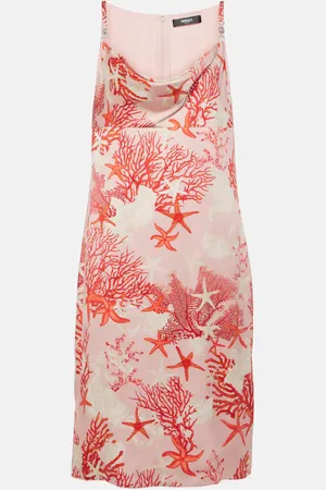 VERSACE Barocco Sea silk satin minidress
