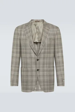 CANALI Kei checked wool blazer