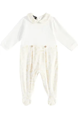 VERSACE Baby Barocco cotton-blend jersey onesie