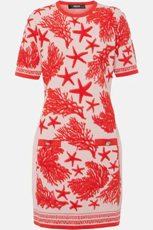 VERSACE Barocco Sea jacquard minidress