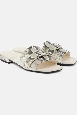Jimmy Choo Nako snake-effect leather slides