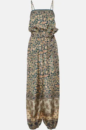 Loro Piana Hede printed silk jumpsuit