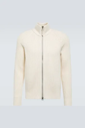 Tom Ford Ribbed-knit wool and cashmere cardigan