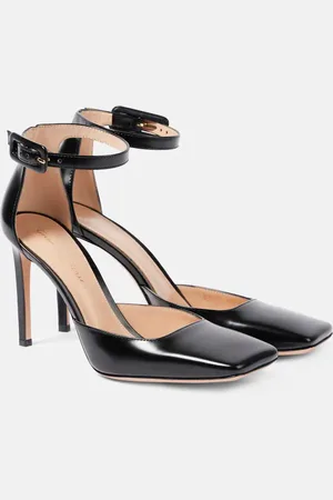 Gianvito Rossi 95 polished leather slingback pumps