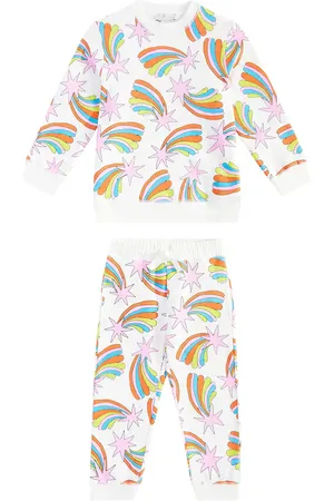 Stella McCartney Printed cotton sweatshirt and sweatpants set