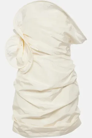 MAGDA BUTRYM Ruched silk taffeta minidress