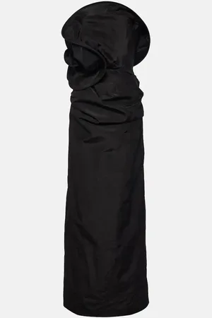 MAGDA BUTRYM Floral-appliquÃ© silk taffeta gown