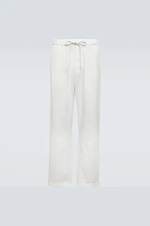 Frescobol Carioca Rocha linen and cotton straight pants