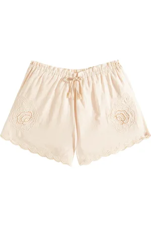 ZIMMERMANN Halliday embroidered cotton shorts